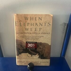 When Elephants Weep Book - Tan Cover